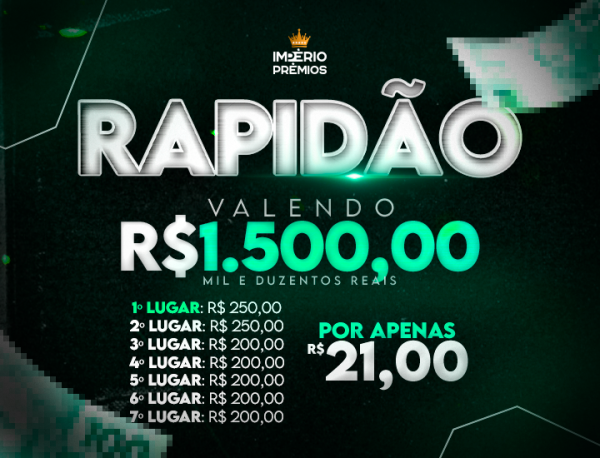 2º RAPIDINHA VALENDO R$1.500