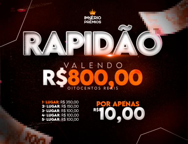 15º RAPIDINHA VALENDO R$800